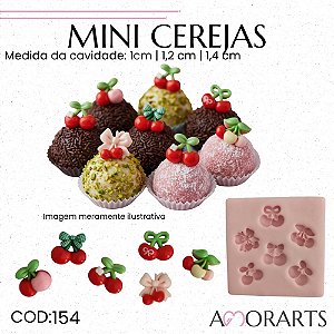Molde de silicone Mini Cerejas --CÓD 154
