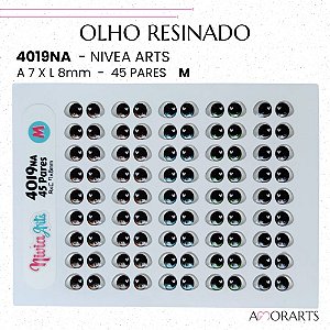 Olho resinado Nivia Art's 4019 M --45 Pares