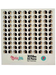 Olho resinado Nivia Art's 3026NA P -- 50 Pares