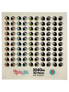 Olho resinado Nivia Art's 3040NA P -- 50 Pares