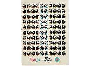 Olho resinado Nivia Art's 357NA P-- 50 Pares