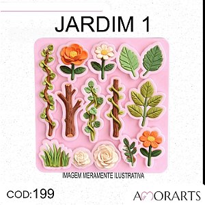 Molde de silicone Jardim 1 --CÓD 199