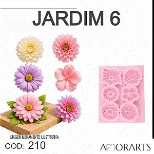 Molde de silicone Jardim 6 -- CÓD 210