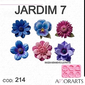 Molde de silicone Jardim 7 --CÓD 214