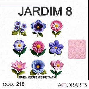 Molde de silicone Jardim 8 --CÓD 218