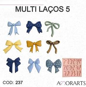 Molde de silicone Multi Laços 5 --CÓD 237