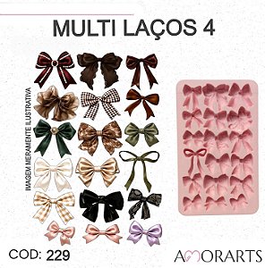 Molde de silicone Multi Laços 4 --CÓD 229