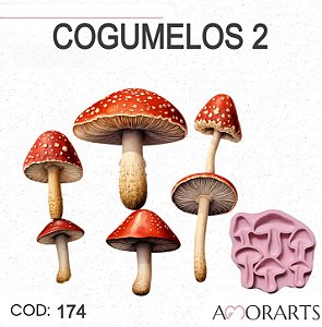 Molde de silicone Cogumelos 2 --CÓD 174