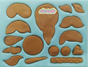 Molde Cabelos para Apliques