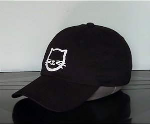 Boné Pet Gato Preto