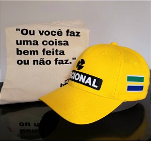 Boné Nacional  - Homenagem ao capacete com sacola!