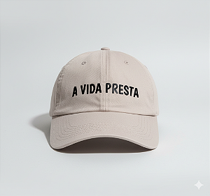 Boné "A Vida Presta" Cinza