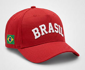 Boné Brasil Vermelho Copa 2026