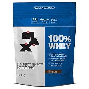 100% Whey - Refil (900g) Max Titanium