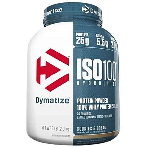 ISO 100 Whey Protein Isolado 100% Hidrolisado (2300g) Dymatize Nutrition