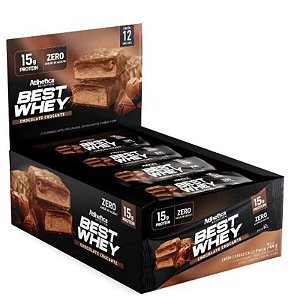 Best Whey Bar 15g Protein (Caixa c/ 12un de 62g) Atlhetica Nutrition