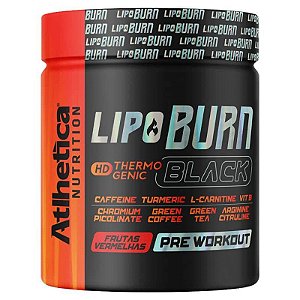 Lipo Burn Black Thermogenic Pre Workout (200g) Atlhetica Nutrition