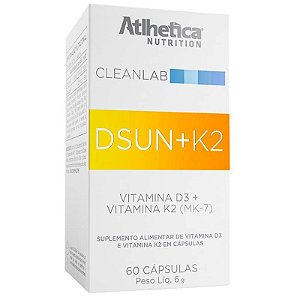 Dsun+K2 CleanLab (60caps) Atlhetica Nutrition