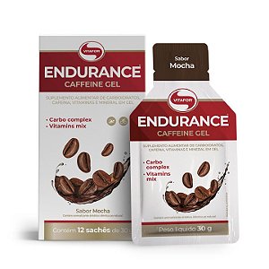 Endurance Caffeine gel (Caixa c/12 sachês de 30g) Vitafor
