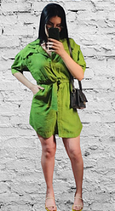 Vestido Chemise com Cinto
