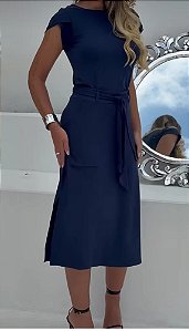 Conjunto Azul Marinho em Moletinho