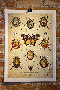 Gravura "Somos os Insetos do Cosmos"