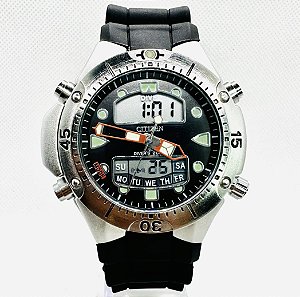 Relógio masculino linha master modelo Aqualand serie prata Pulseira de borracha a prova d'água 20m