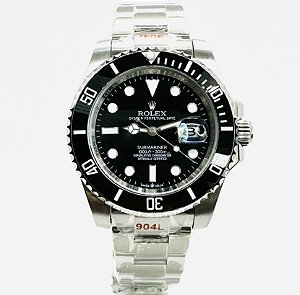 Relógio masculino linha Premium Submariner Date Automático Pulseira de Aço oyster 904l a prova d’água 40m