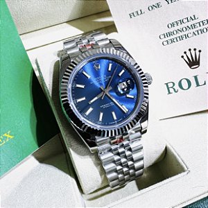 Relógio masculino linha Premium Datejust automático Pulseira de aço inoxidavel Jubileu 904l a prova d’água 40m