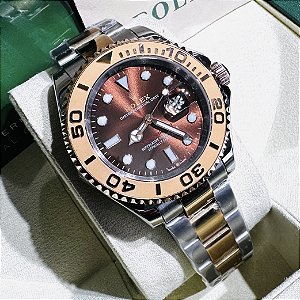 Relógio masculino linha Premium modelo Yacht-Master automático Pulseira de aço inoxidável oyster 904l a prova d’água 40m