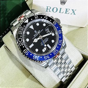 Relógio masculino linha Premium Gmt-Master II Batman automático Pulseira de aço inoxidável Jubileu 904l prova d´agua 40m