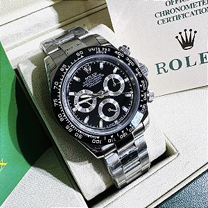 Relógio masculino linha Premium Daytona Automático Pulseira de aço inoxidável Oyster 904l a prova d’água 40m