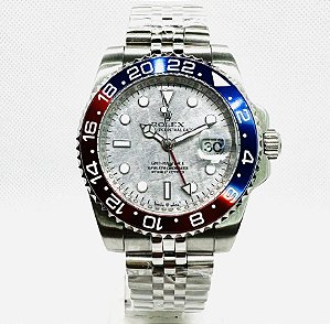 Relógio masculino linha Premium modelo Gmt-Master II automático Pulseira de aço Jubileu 904l a prova d’água 40m
