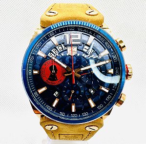 Relógio masculino linha Premium Modelo Tag Joh Walker & Sons Pulseira de Couro a prova d’água 40m