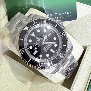 Relógio masculino linha Premium modelo Sea-Dweller Deepsea Automático Pulseira de Aço inoxidável Oyster 904l