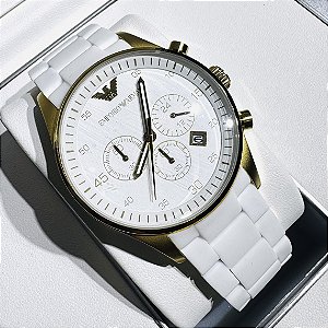 Relógio masculino linha Premium modelo Armani AR 5890 Pulseira de aço inoxidável a prova d’água 40m