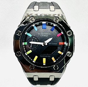 Relógio masculino linha master Modelo G-shock GA-2100 Pulseira de borracha a prova d’água 20m
