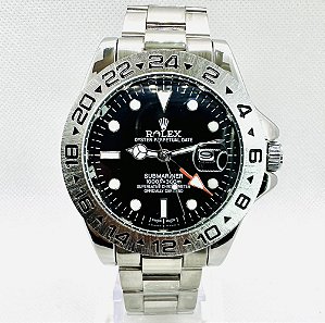 Relógioo masculino linha master modelo Submariner Pulseira de aço inoxidável oyster a prova d’água 20m
