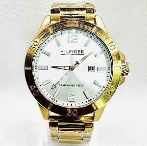 Relógio masculino linha master Tommy Hilfiger Pulseira de aço inoxidável a prova d’água 20m