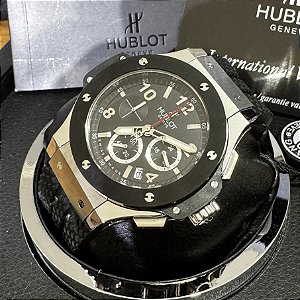 Relógio masculino linha Premium modelo Geneve Big Bang Tuiga Pulseira de borracha a prova d’água 40m