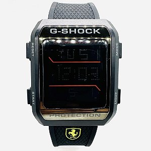 Relógio masculino linha master modelo G-shock Ferrari Pulseira de borracha a prova d’água 20m