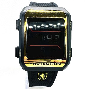 Relógio masculino linha master modelo G-shock Ferrari Pulseira de borracha a prova d’água 20m