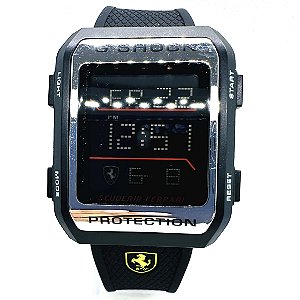 Relógio masculino linha master modelo G-shock Ferrari Pulseira de borracha a prova d’água 20m