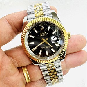 Relógio masculino linha Premium Datejust automático Pulseira de aço inoxidavel Jubileu 904l a prova d’água 40m