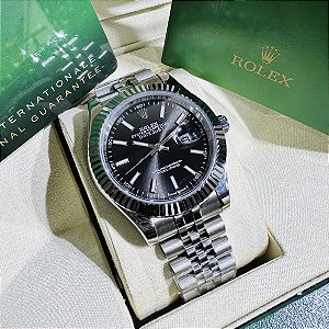Relógio masculino linha Premium Datejust automático Pulseira de aço inoxidavel Jubileu 904l a prova d’água 40m