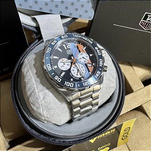 Relógio masculino linha Premium modelo Tag Formula 1 Pulseira de aço inoxidável a prova d’água 40m