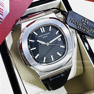 Relógio masculino linha Premium modelo Patek Nautilus automático Pulseira de Aço inoxidável 904l a prova d’água 40m
