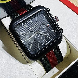 Relógio masculino linha Premium Gucci Pulseira de Pano a prova d’água 40m