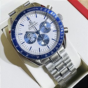 Relogio Masculino Omega Speed master Apollo 13 silver Snoopy