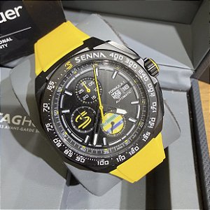 Tag Heuer Fórmula 1 Chronograph x Senna edição especial Ref. CBZ2081.FT8092